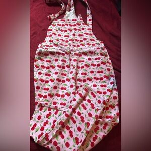 LUCY & YAK Cherry Print Overalls US 10 NEW